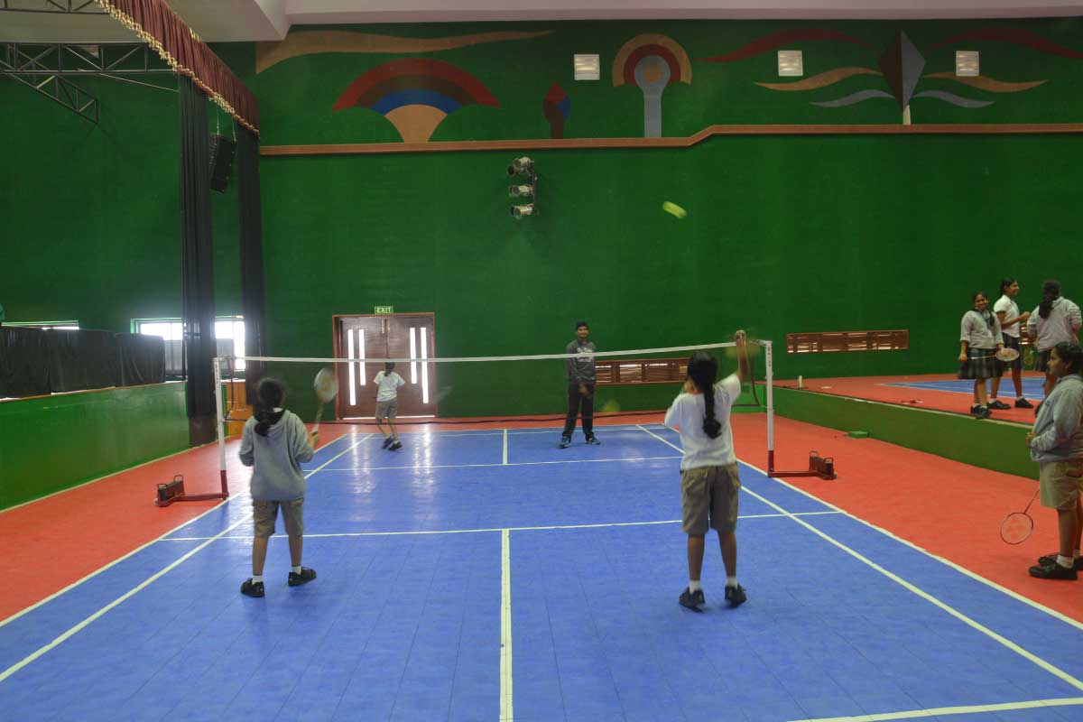 Badminton court New Horizon Gurukul - Top CBSE Schools in Bangalore