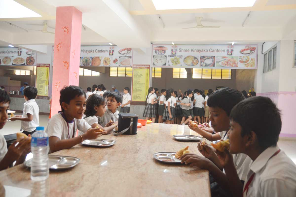 Students enjoying their meal/snacks