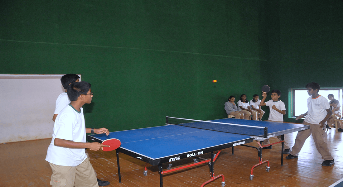 Students playing Table Tennis - New Horizon Gurukul