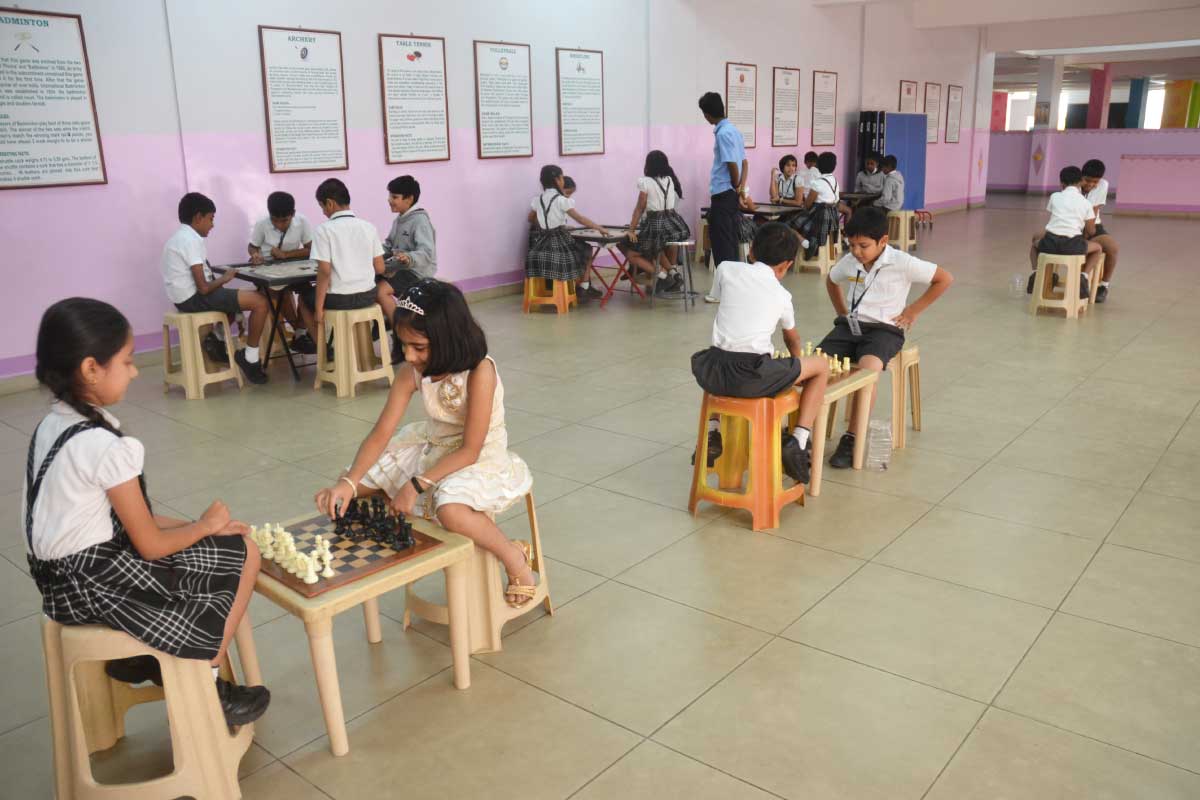 New Horizon Gurukul Students Playing Chess