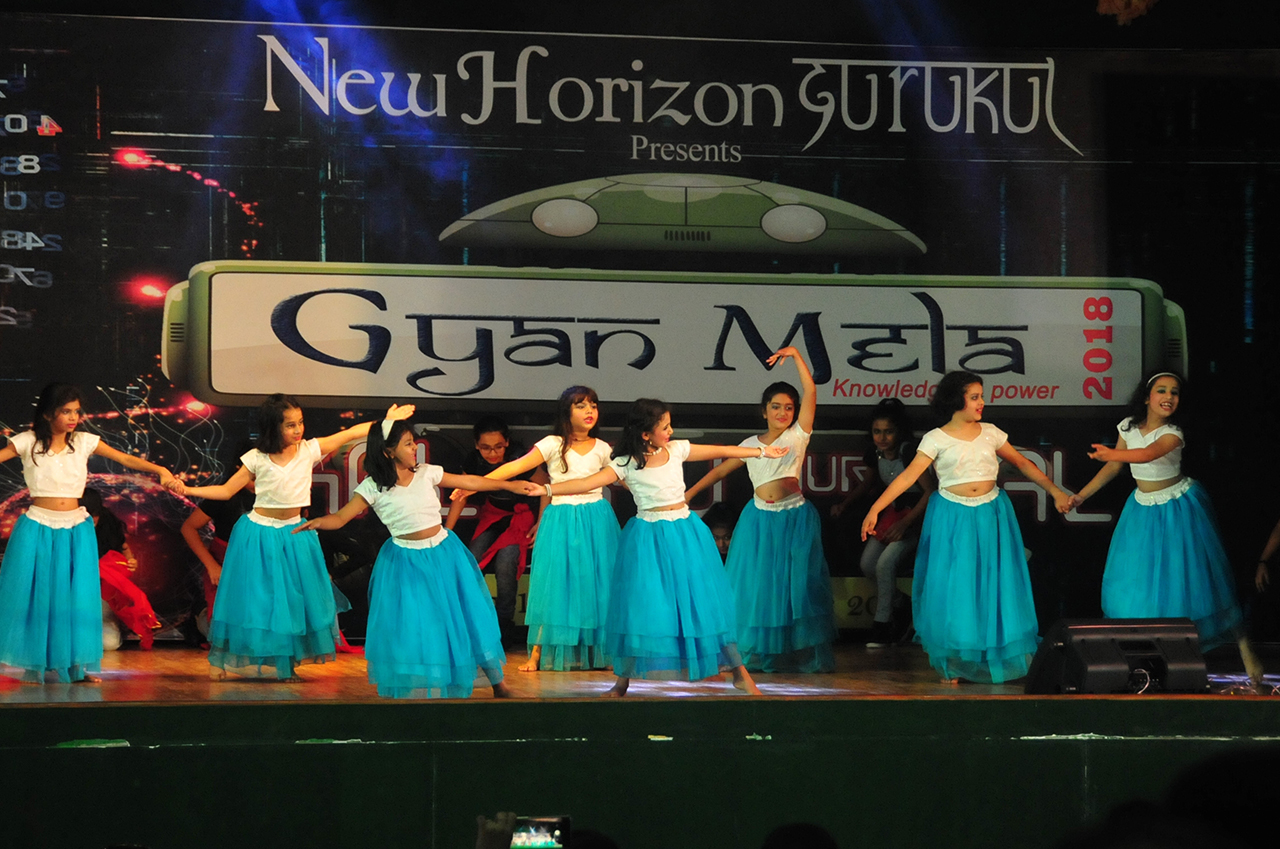 Students Performing at GYAN MELA - new horizon gurukul school bangalore