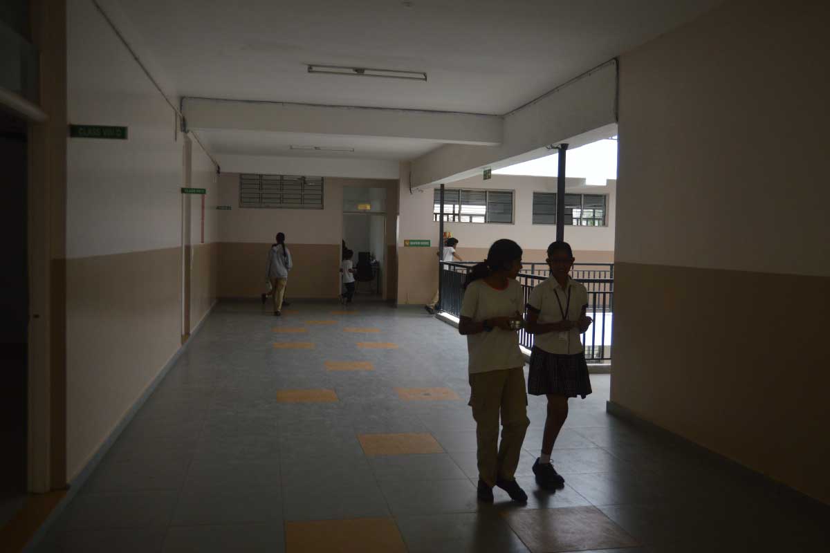 Students Walking in the Corridor - New horizon gurukul Bangalore