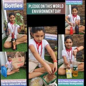 Environment Day 2021 Celebrated by New Horizon Gurukul Students