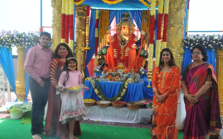 Ganesha homa at New Horizon gurukul