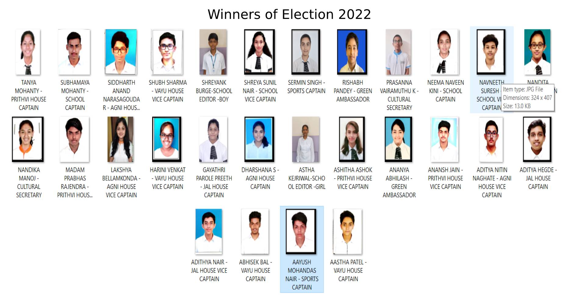 New Horizon Student Council Election 2022 - NHG