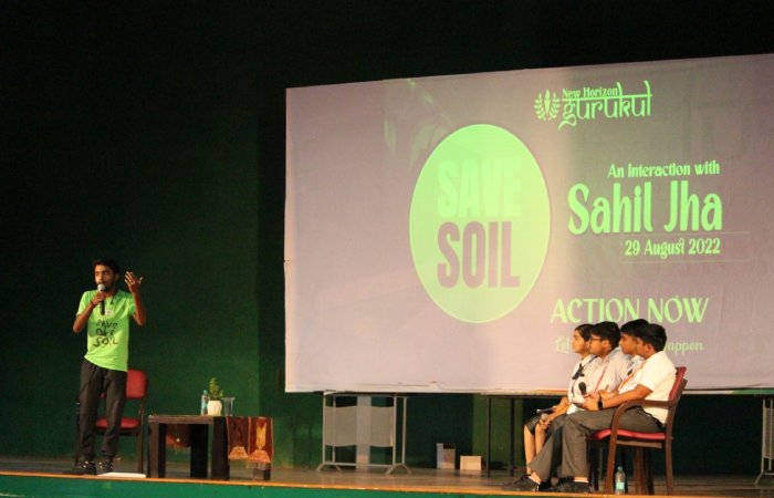 Save soil Event at New Horizon Gurukul School